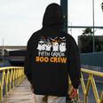 Fifth Grade Boo Crew Halloween Teacher Costume Men's Hoodie Back Print, funny design