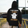 French Teacher Halloween French Class School Men's Hoodie Back Print, funny design French Teacher Halloween French Class School Men's Hoodie Back Print, funny design