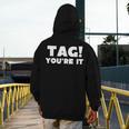 Fun Summer Tag You'Re It Teacher Vacation T-Shirt For Men Women Girls Kids Men's Hoodie Back Print, funny design