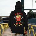 Fun Teacher Happy Fri Yay French Fries Friday Lovers Men's Hoodie Back Print, funny design