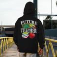 Future Teacher With Canyon And Book Teacher Men Women Girls Kids Men's Hoodie Back Print, Future Teacher Gifts, funny design