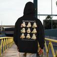 Ghosts Halloween Montessori Teacher Educator Costume Men's Hoodie Back Print, funny design