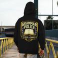 Grammar Police To Serve And Correct English Teacher Men's Hoodie Back Print, English Teacher Gifts, funny design Grammar Police To Serve And Correct English Teacher Men's Hoodie Back Print, English Teacher Gifts, funny design