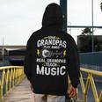 Some Grandpas Play Bingo Real Grandpas Teach Music Teacher Men's Hoodie Back Print, funny design