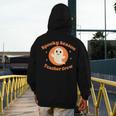 Halloween Teacher Crew Spooky Season Retro Ghost Men's Hoodie Back Print, funny design
