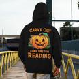 Halloween Teacher Librarian Pumpkin Reading Books Men Women Kids Men's Hoodie Back Print, funny design Halloween Teacher Librarian Pumpkin Reading Books Men Women Kids Men's Hoodie Back Print, funny design