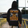 Hard Being The Best Auto Mechanics Teacher For Men Women Kids Men's Hoodie Back Print, funny design