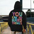 You Can Do Hard Things School Student Teachers Men's Hoodie Back Print, funny design You Can Do Hard Things School Student Teachers Men's Hoodie Back Print, funny design