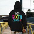 Hello Sixth Grade Cute Back To School 6th Grade Teacher Kids Men's Hoodie Back Print, funny design
