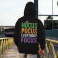 Hocus Pocus Everybody Focus Teacher Halloween Men's Hoodie Back Print, funny design Hocus Pocus Everybody Focus Teacher Halloween Men's Hoodie Back Print, funny design