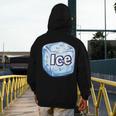 Ice Halloween Pun Costume Easy Lazy Team Group Teacher Men's Hoodie Back Print, funny design