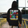 I'm Not Short I'm Pre-K Teacher Size Back To School Teacher Men's Hoodie Back Print, funny design I'm Not Short I'm Pre-K Teacher Size Back To School Teacher Men's Hoodie Back Print, funny design