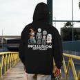 Inclusion Isn't Scary SLP Halloween Costume Sped Teacher Men's Hoodie Back Print, funny design Inclusion Isn't Scary SLP Halloween Costume Sped Teacher Men's Hoodie Back Print, funny design