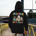 Inclusion Isn't Scary SLP Halloween Sped Teacher Therapy Men's Hoodie Back Print, funny design Inclusion Isn't Scary SLP Halloween Sped Teacher Therapy Men's Hoodie Back Print, funny design