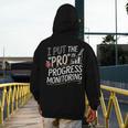 Intervention Teacher Progress Monitoring Intervention Men's Hoodie Back Print, funny design