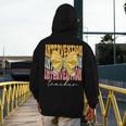 Interventionist Teacher Groovy Coquette Bow Back To School Men's Hoodie Back Print, Groovy Teacher Gifts, funny design