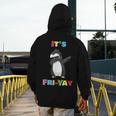 It's Fri-Yay Dabbing Penguin Friday Weekend Teacher Student Men's Hoodie Back Print, funny design It's Fri-Yay Dabbing Penguin Friday Weekend Teacher Student Men's Hoodie Back Print, funny design