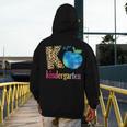 K Is For Kindergarten Teacher Tie Dye Back To School Kinder For Men Women Girls Kids Men's Hoodie Back Print, funny design