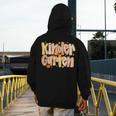 Kindergarten Teacher Fall Pumpkin Autumn Cute Men's Hoodie Back Print, funny design Kindergarten Teacher Fall Pumpkin Autumn Cute Men's Hoodie Back Print, funny design
