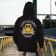 Lets Learn Today Shirt Smile Face 4K Teacher Back To School Men's Hoodie Back Print, funny design