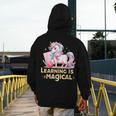 LEARNING IS MAGICAL TEACHER UNICORN BACK TO SCHOOL UNICORN Men's Hoodie Back Print, funny design LEARNING IS MAGICAL TEACHER UNICORN BACK TO SCHOOL UNICORN Men's Hoodie Back Print, funny design