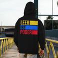 Leer Es Poder Colombian Spanish Teacher Maestra Colombia Men's Hoodie Back Print, funny design Leer Es Poder Colombian Spanish Teacher Maestra Colombia Men's Hoodie Back Print, funny design
