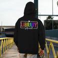 Library Squad Team Librarian Teacher Book Lover Men's Hoodie Back Print, funny design Library Squad Team Librarian Teacher Book Lover Men's Hoodie Back Print, funny design
