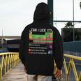 Can I Lick It Periodic Table Chart Science Teacher Cool Meme Men's Hoodie Back Print, Science Teacher Gifts, funny design