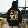 LOVE 3rd Grade Pumpkin Teacher Student Halloween Costume Men's Hoodie Back Print, funny design LOVE 3rd Grade Pumpkin Teacher Student Halloween Costume Men's Hoodie Back Print, funny design