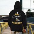 I Love Bee-Ing A Teacher Honey Bee Job Profession Men's Hoodie Back Print, funny design I Love Bee-Ing A Teacher Honey Bee Job Profession Men's Hoodie Back Print, funny design
