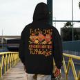 I Love My Kindergarten Turkeys Thanksgiving Teacher Students Men's Hoodie Back Print, funny design