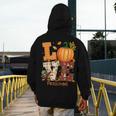 Love Preschool Teacher Turkey Thanksgiving Autumn Fall Men's Hoodie Back Print, funny design Love Preschool Teacher Turkey Thanksgiving Autumn Fall Men's Hoodie Back Print, funny design