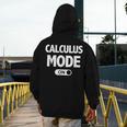 Math Calculus Mode On Teacher T-Shirt Men's Hoodie Back Print, funny design
