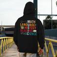 Math Language History Reading Science Music Teacher Men's Hoodie Back Print, History Teacher Gifts, Science Teacher Gifts, funny design Math Language History Reading Science Music Teacher Men's Hoodie Back Print, History Teacher Gifts, Science Teacher Gifts, funny design
