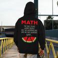Math Watermelon Calculation Joke Teacher Student Men's Hoodie Back Print, funny design Math Watermelon Calculation Joke Teacher Student Men's Hoodie Back Print, funny design