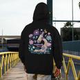 Microscope Flower Butterfly Biology Science Teacher Student Men's Hoodie Back Print, Science Teacher Gifts, funny design