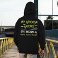 Middle School Teacher Halloween Costume Shirt Lazy Men's Hoodie Back Print, funny design