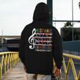 Music Teacher Kid National Hispanic Heritage Month Men's Hoodie Back Print, funny design