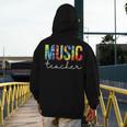 Music Teacher Tie Dye Appreciation Day Hello Back To School Men Women Men's Hoodie Back Print, funny design Music Teacher Tie Dye Appreciation Day Hello Back To School Men Women Men's Hoodie Back Print, funny design