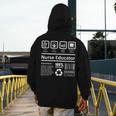 Nurse Educator Shirt Men Women Nursing Instructor Teacher Men's Hoodie Back Print, funny design
