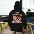 One Thankful Teacher Fall Leaves Thanksgiving Retro Men's Hoodie Back Print, funny design One Thankful Teacher Fall Leaves Thanksgiving Retro Men's Hoodie Back Print, funny design