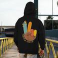 One Thankful Teacher Thanksgiving Turkey Peace Hand Sign Men's Hoodie Back Print, funny design One Thankful Teacher Thanksgiving Turkey Peace Hand Sign Men's Hoodie Back Print, funny design