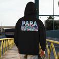 Paraprofessional Groovy Back To School Cute Teachers Women Men's Hoodie Back Print, funny design Paraprofessional Groovy Back To School Cute Teachers Women Men's Hoodie Back Print, funny design