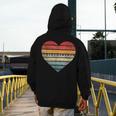 Pianist Retro Sunset Piano Keyboard Player Teacher Men's Hoodie Back Print, funny design