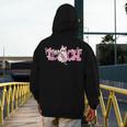 Pink Ghost Teach Halloween Teacher In Spooky Season Men's Hoodie Back Print, funny design