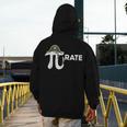 Pirate Pi Math Pie Halloween Costume Teacher Men Women Men's Hoodie Back Print, funny design
