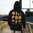 Pizza Slice Fraction Math Teacher Back To School Educational Men's Hoodie Back Print, funny design