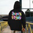 Preppy Seventh Grade Back To School 7th Grade Teachers Girls Men's Hoodie Back Print, funny design Preppy Seventh Grade Back To School 7th Grade Teachers Girls Men's Hoodie Back Print, funny design