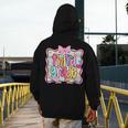 Preppy Third Grade Back To School Teacher Girl Kid Men's Hoodie Back Print, funny design