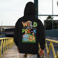 Preschool Teacher Kids Back To School Wild About Pre-K Men's Hoodie Back Print, funny design